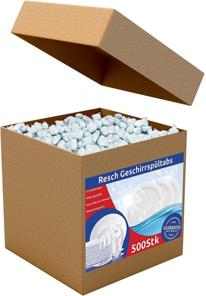 Verpackung Resch Geschirrspültabs mit 500 Stück