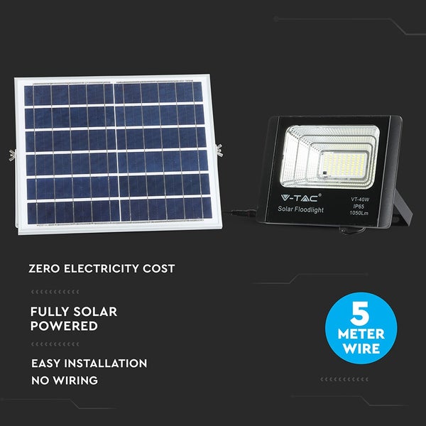 Solarstrahler mit Solarpanel zur Stromerzeugung
