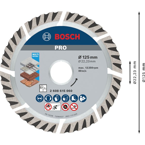 Bosch Trennscheibe Durchmesser 125 Millimeter
