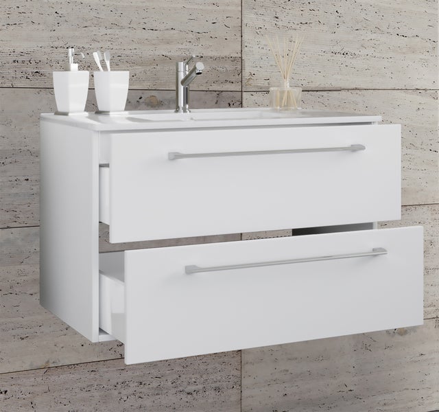 2-tlg. Waschplatz Waschtisch Badinos 2 Schublade