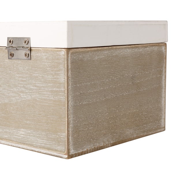 Mr. & Mrs. Panda 19 x 12 cm Holzkiste Hochzeit Pinguin - Weiß