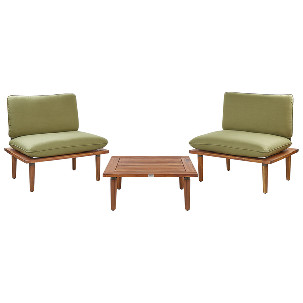 Gartenmöbelset mit zwei Sesseln und einem Tisch