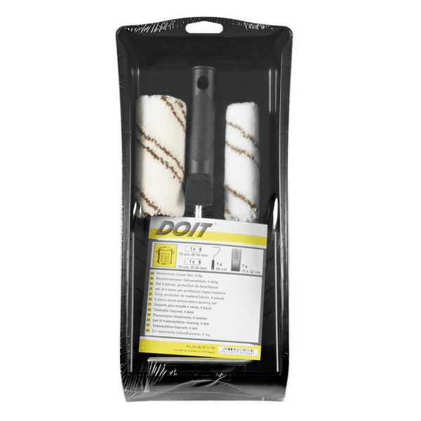 Doit Holzschutzlasur Set, 4-teilig im Blisterpack