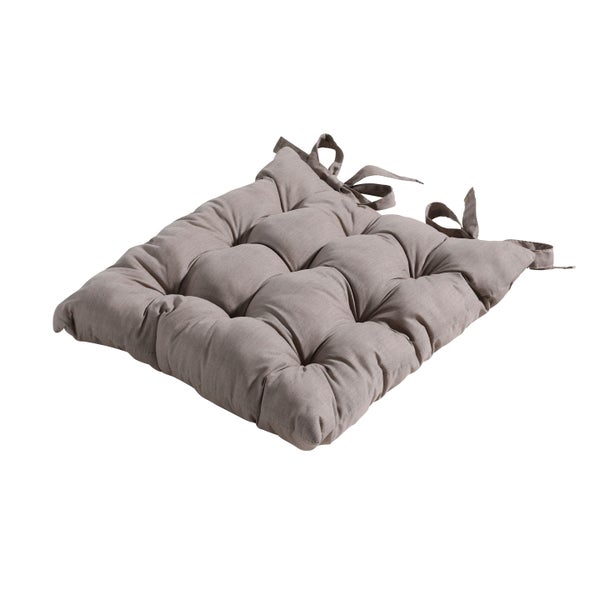 Sitzkissen Tuscany Basic taupe - ca. 46x46 cm - 4er-Set