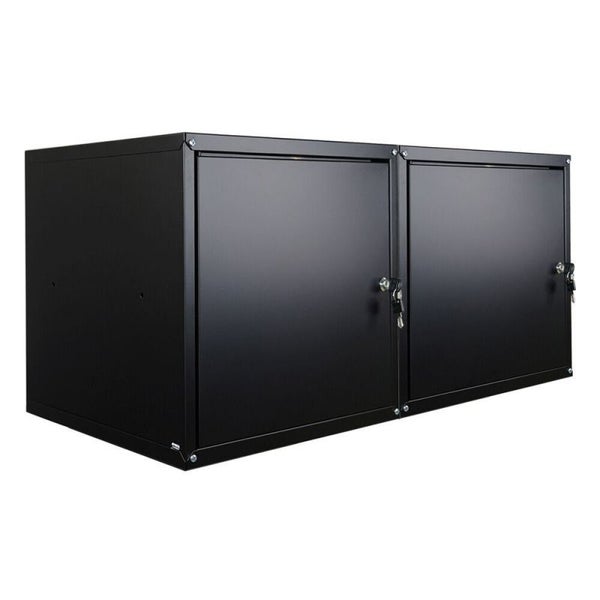 PROREGAL Mega Deal 2x Schließfachwürfel Cubic XL, HxBxT 45x45x45 cm, Schwarz