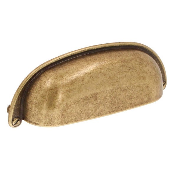 Muschelgriff Antik Messing 96mm (5 Stück)