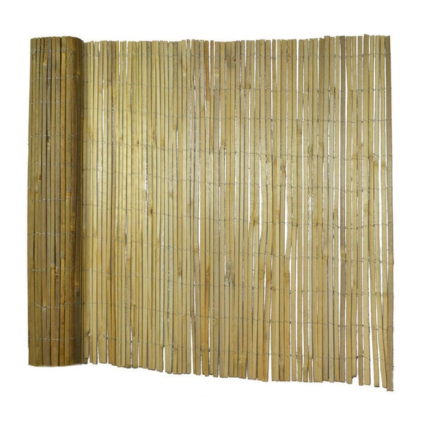 FLOORDIREKT Bambus Sichtschutzzaun Brasil - Dekorativer Sichtschutz für Balkon und Garten - 100 x 300 cm