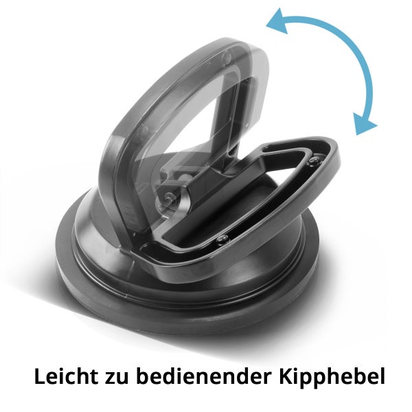 Saugheber 2er Set mit 2 x 50 kg Tragkraft und 12,5 cm | 5“ Durchmesser