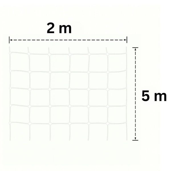Netz mit den Maßen 2 Meter mal 5 Meter