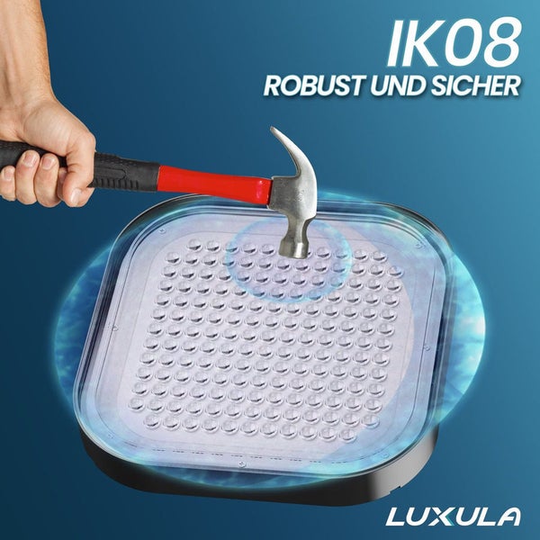 LUXULA LED HighBay Quadratischer Hallenstrahler 100W 12000lm 5000K Neutralweiß IP65 Hallenleuchte