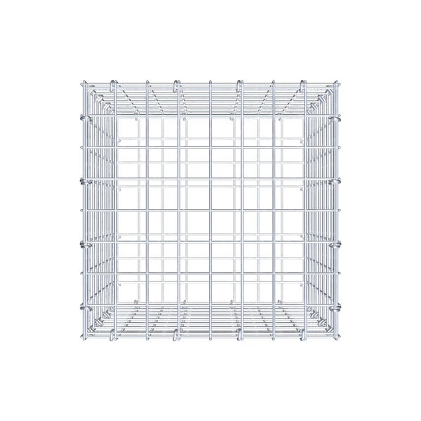 Gabione 40 cm x 40 cm x 40 cm (L x H x T), Maschenweite 5 cm x 5 cm, C-Ring