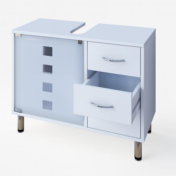 Holz Badmöbel Badunterschrank Darola Schublade