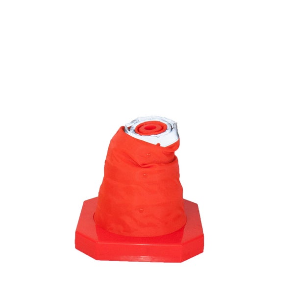 UvV Faltleitkegel 49cm faltbare Pylone Leitkegel + Blinkleuchte