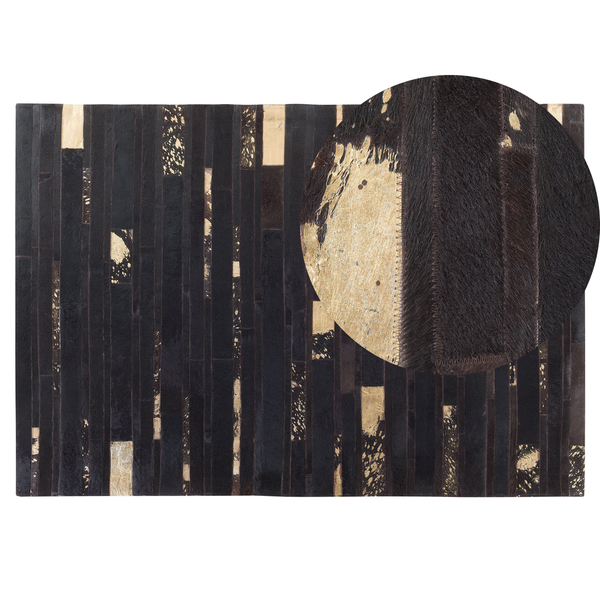 Teppich ARTVIN Braun 140 x 200 cm Echtleder
