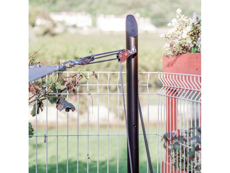 Sonnensegelmast Ulisse Anthrazit 275 cm Mit Standfuß 75° – 6-Punkt-Verstellung, maximale Flexibilität – Maanta®
