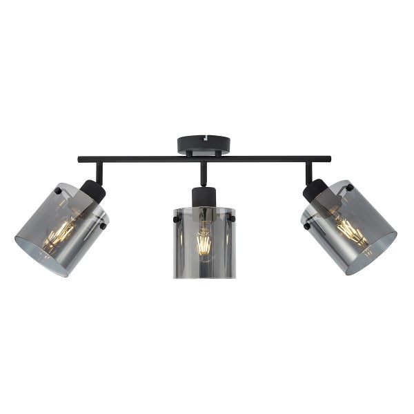 Deckenleuchte mit drei Glaslampenschirmen