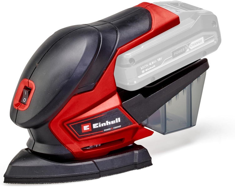 Einhell Akku Multischleifer mit Staubfangbox und Power X-Change Akku