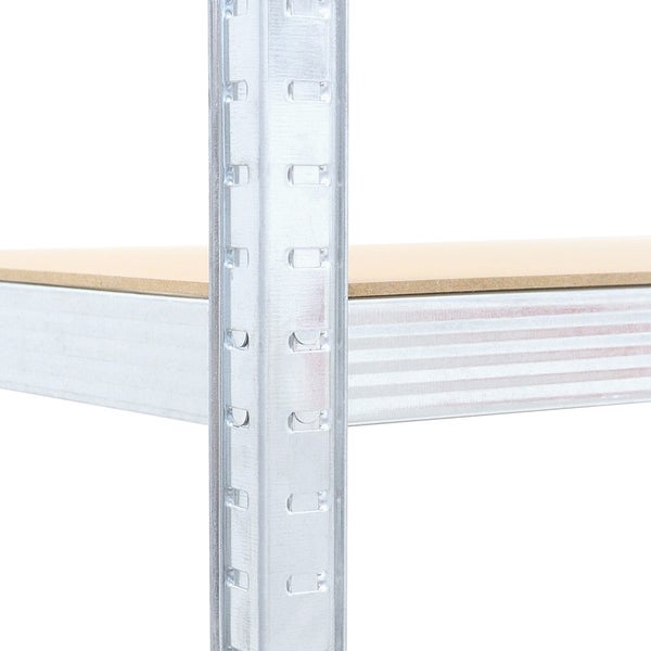 Schwerlast Steckregal Silber 5 Regale - Lagerregal - Tragkraft 875 kg