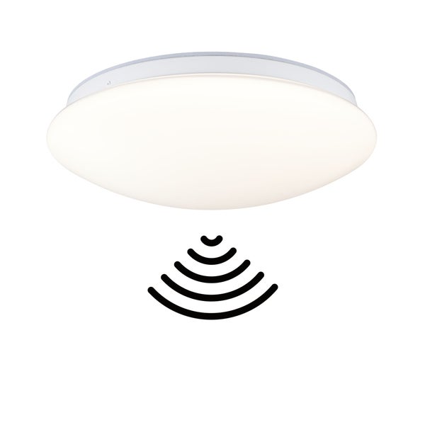 LED Deckenleuchte Leonis II Dämmerungsgesteuerter Bewegungsmelder (HF) IP44 3000 - 5700K 1750lm 230V 16,5W dimmbar Weiß
