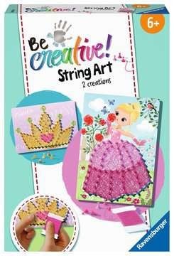 Ravensburger 18245 BeCreative String Art Prinzessin – Kreative Fadenbilder mit romantischer Prinzessin und Krone, für Kinder ab 6 Jahren Maße (B/H): 19 x 27,5 cm, Dt/engl/frz/span/ital/niederländ, Be Creative