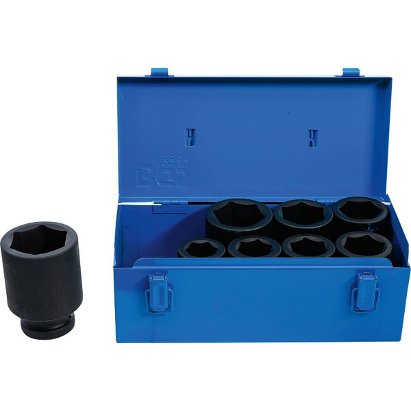 BGS Kraft-Steckschlüssel-Einsatz-Satz Sechskant tief Antrieb Innenvierkant 25 mm (1) SW 27 - 50 mm 8tlg. - 5500