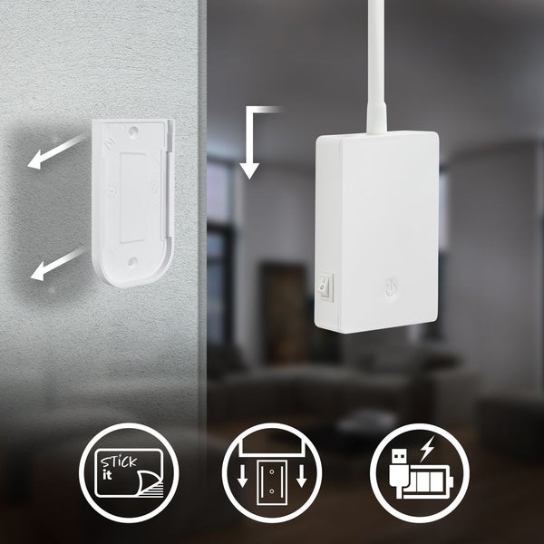 LED Leselampe Bettlampe Akku Wandleuchte ohne Bohren Dimmbar Touch