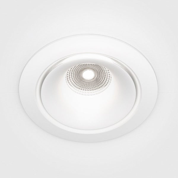 LED Deckeneinbaustrahler Yin in Weiß 12W 920lm 4000K dimmbar