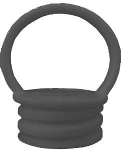 Flexible Absperrpfosten Kettenpfosten 3 x 100 cm schwarz, gelb mit Kette