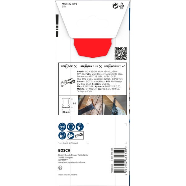 Bosch PRO MAII 32 APB Blatt für Multifunktionswerkzeuge 32 x 80 mm - 2608669133