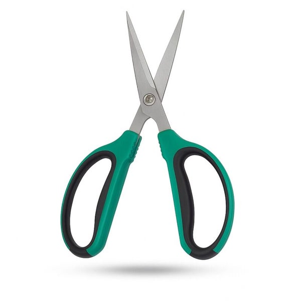 Schere mit grünem und schwarzem Griff