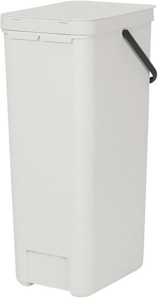 Brabantia Abfallsammler Mit Stay Open Deckel 40 Liter HxBxT 62 x 26,8 x 34,5 cm Kunststoff Hellgrau