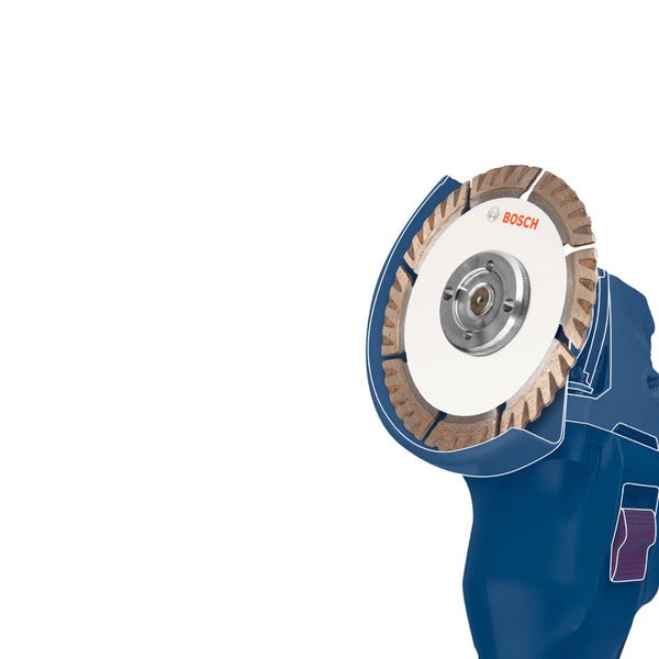 Bosch Logo auf einer Mauernutfräse