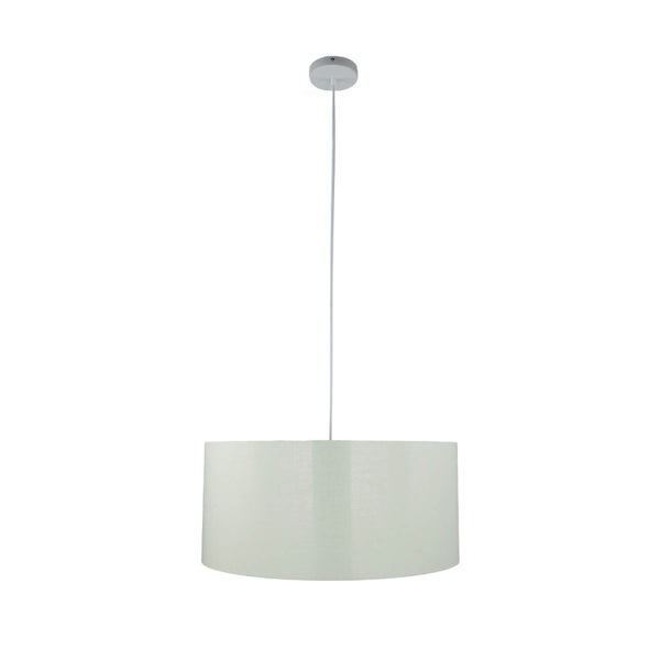 Hängelampe mit Stoffschirm