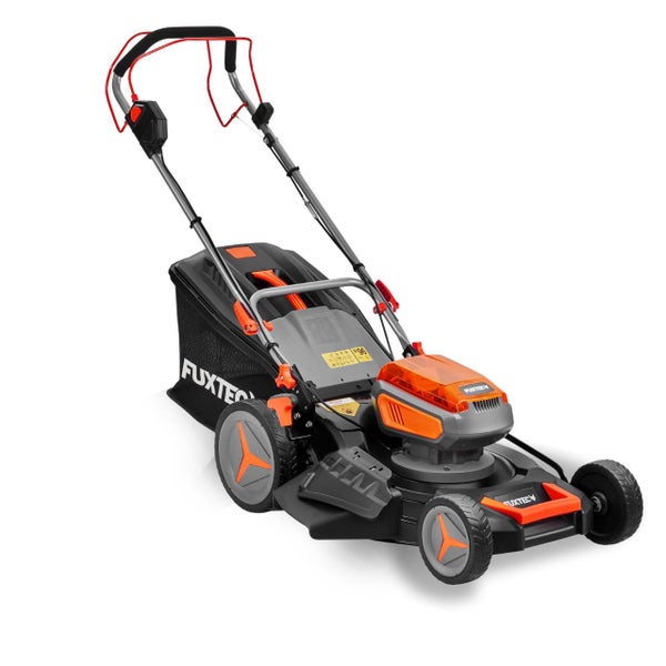 Akkurasenmäher mit Fangkorb