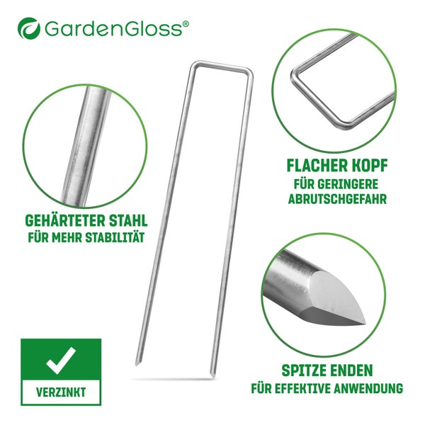 GardenGloss Erdanker aus verzinktem Stahl