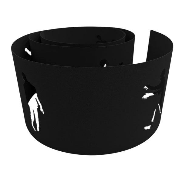 Schwarzes Lampenband mit Zombie-Motiv