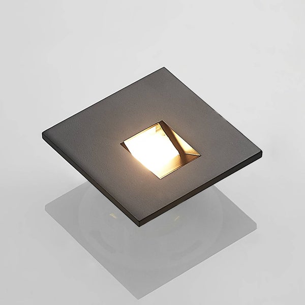 Arcchio LED Wandeinbaustrahler Vexi (Modern) in Schwarz aus Aluminium (1 flammig, ) Wohnzimmerleuchte