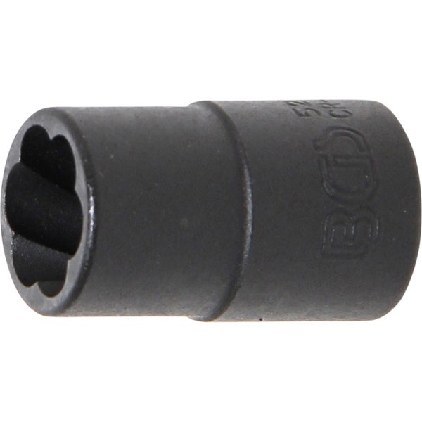 BGS Spiral-Profil-Steckschlüssel-Einsatz / Schraubenausdreher Antrieb Innenvierkant 10 mm (3/8) SW 12 mm - 5272