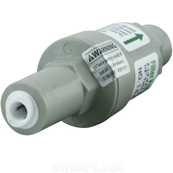 Inline Filtergehäuse für Umkehrosmoseanlage mit 1/4 Zoll Anschluss