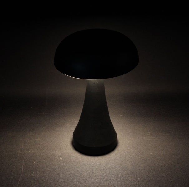 FRANK FLECHTWAREN | LED-Lampe Pilz, METALL, KUNSTSTOFF, 15,5 x 15,5 x 21,5 cm