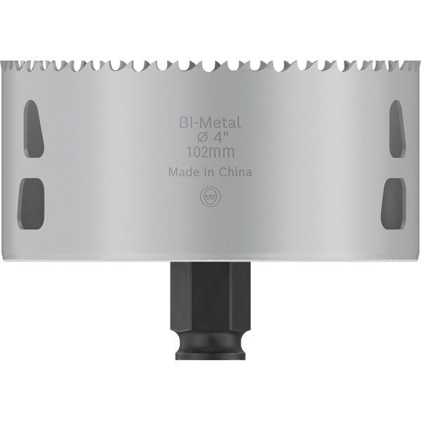 Bimetall Lochsäge mit einem Durchmesser von 102 Millimeter