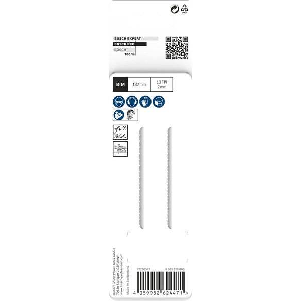 Bosch PRO Metal Pipes and Profiles T321BF Stichsägeblatt 132 mm 2-tlg. - 2608655098