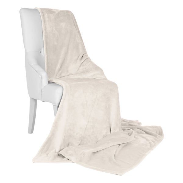 Beautissu Aurelia Decke 220x240cm Natur