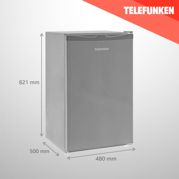 Telefunken CF-31-121-S Kühlschrank ohne Gefrierfach Freistehend 90 L Gesamt-Nutzinhalt Temperaturregelung