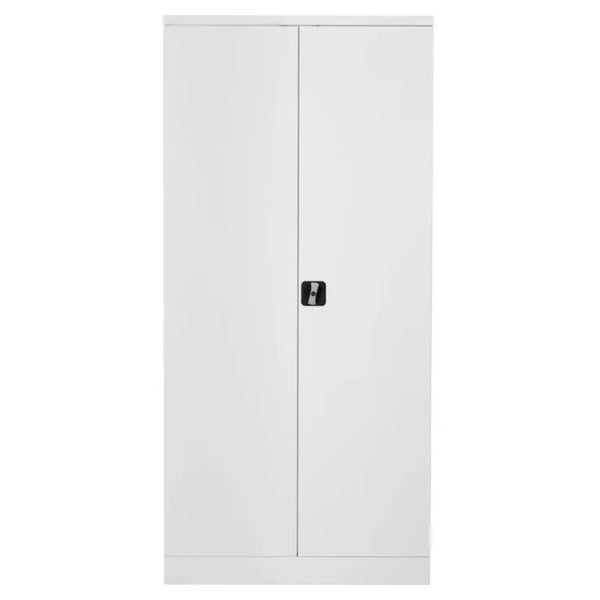 PROREGAL Stahlschrank Bee 5 Fachböden HxBxT 195 x 92 x 60 cm Pulverbeschichtetes & Verstärktes Fachbodenmaterial Weiß & Weiß