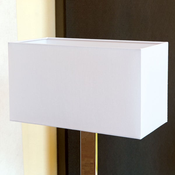 Rechteckiger Lampenschirm 32 x 16 x 18 cm weiß