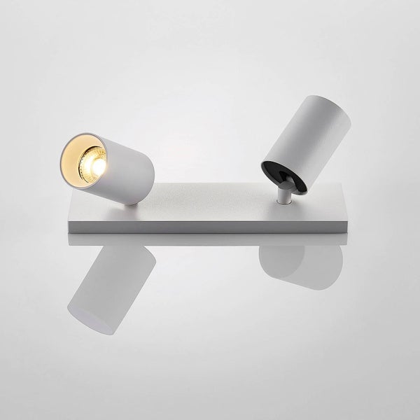 Arcchio Deckenlampe / Deckenstrahler 350° drehbar, 90° schwenkbar Deckenspot 2 x GU10 max. 8W ohne Leuchtmittel Deckenleuchte Strahler Spot