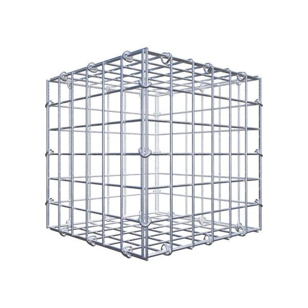 Gabione 30 cm x 30 cm x 30 cm (L x H x T), Maschenweite 5 cm x 5 cm, C-Ring