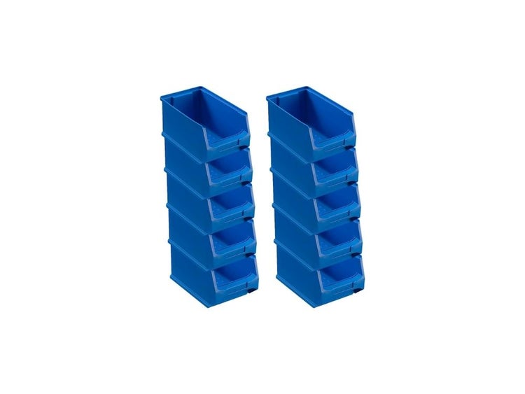 PROREGAL Blaue Sichtlagerbox 3.0 HxBxT 12,5 x 14,5 x 23,5 cm 2,8 Liter Sichtlagerbehälter Sichtlagerkasten Sichtlagerkastensortiment Sortierbehälter