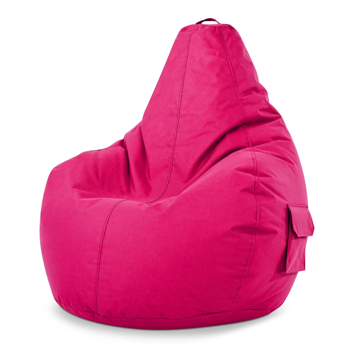 Green Bean© Sitzsack mit Rückenlehne 80x70x90cm - Gaming Chair mit 230L Füllung Kuschelig Weich Waschbar - Bean Bag Bodenkissen Lounge Chair Sitzhocker Relax-Sessel Gamer Gamingstuhl Pink